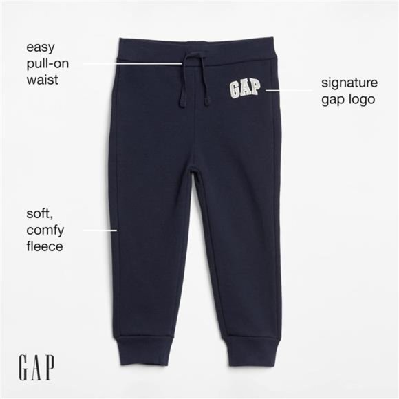GAP Baby Boys' Jogger Sweatpants, RED New With Tags - Picture 2 of 4